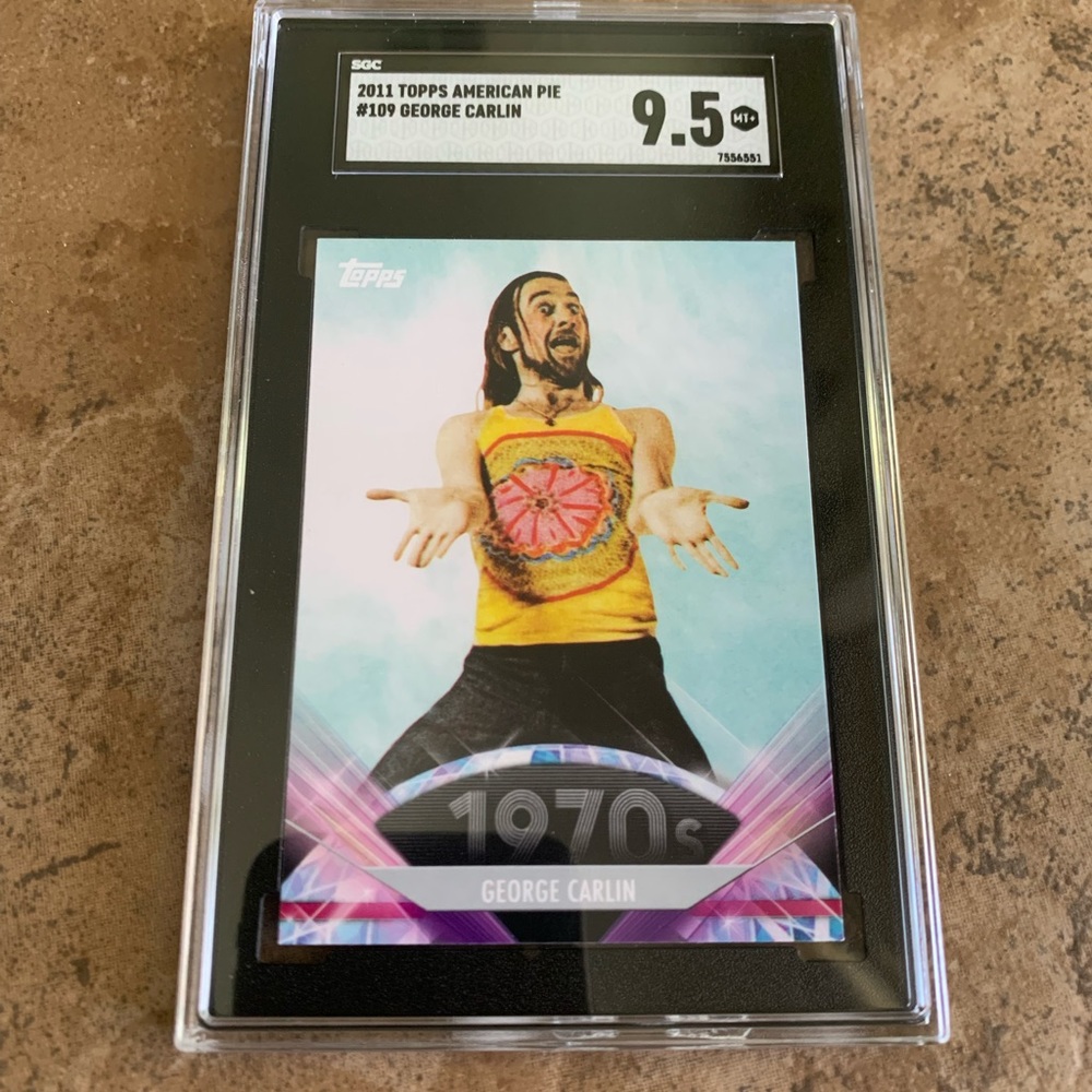 George Carlin 2011 Topps trading card rare Graded Mint 9.5